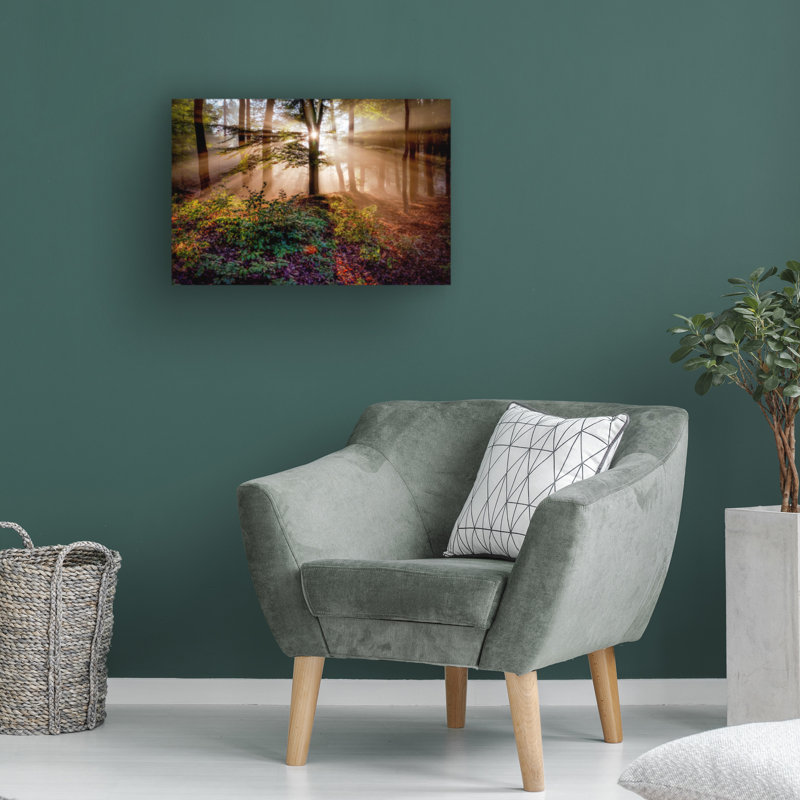 Art sur toile de Peter Bijsterveld, forêt magique, H 22 po x l 32 po