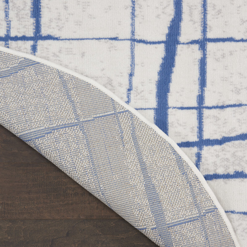 Abstract Indoor Rug, Round 8'