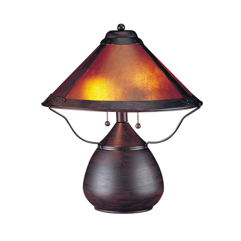 Lampe de table brune 17 po Horne