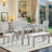 Farmhouse 6 Piece Dining Set Kitchen Table Set With Bench,,dining room set,dinning table set-88478700