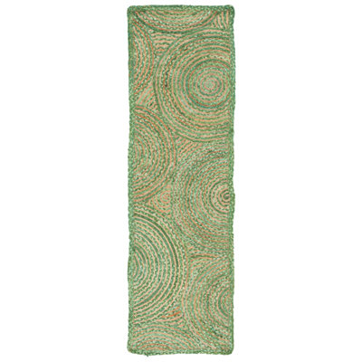 Cape Cod Hand Woven Jute, Cotton Rug