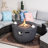 6-Person All-Weather Steel Frame Wicker Patio Conversation Set, For Backyard