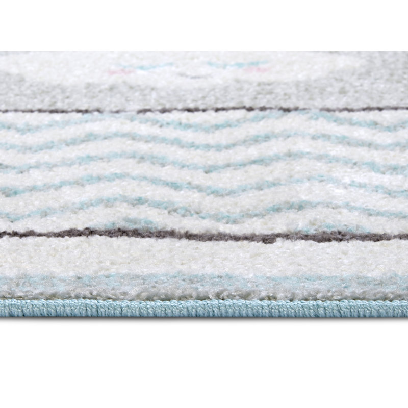 Adventures Children White Rug, Rectangular 120 x 170cm