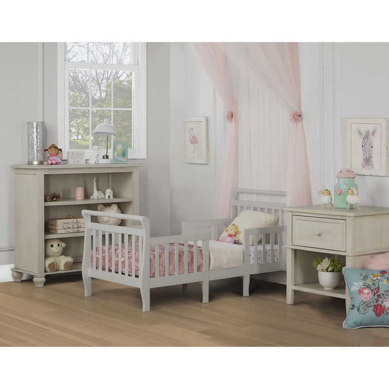 Bhatade Kids Toddler Bed, Steel Gray