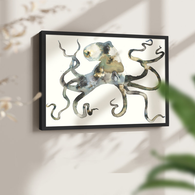 Octo - reproduction encadrée - réarmable, H 22 po x l 28 po, Noir