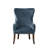 Braegan Traditional Wingback Button Tufted Upholstered Accent Armchair with Nailhead Trim-1432113492