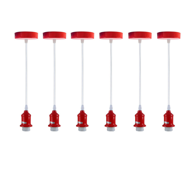 Iymona 6 - Light Single Pendant, Red