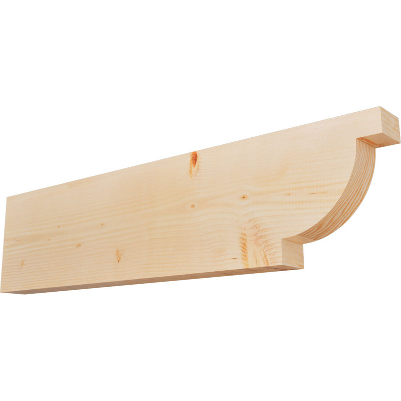 Queue Alpine, Sapin de Douglas, H 12 po x l 48 po x P 3,5 po