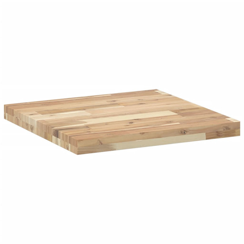 Jules Solid Wood Table Top, 4cm H x 50cm W x 50cm D