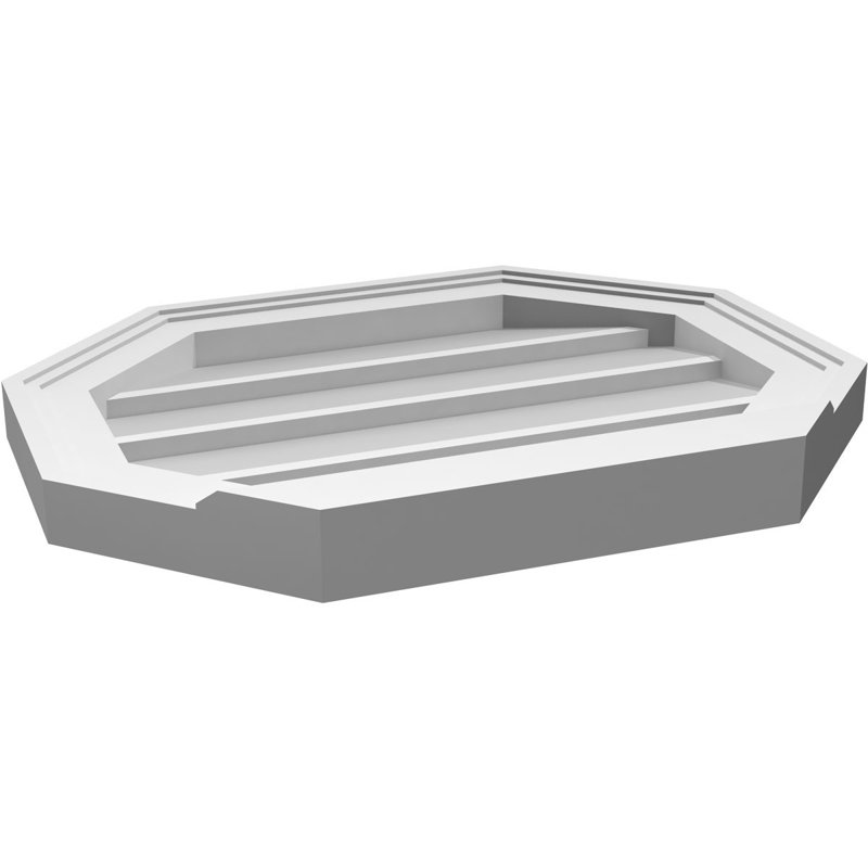 Évent horizontal gondole allongé en surface octogonal Signature, H 16 po x l 20 po x P 2 po