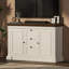 Buffet Farmhouse avec 3 tiroirs et 2 portes - blanc antique