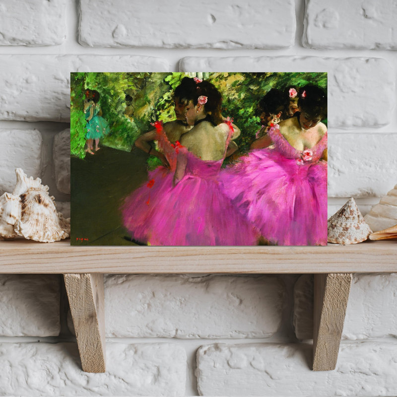 Ballerine en rouge, printemps traditionnel coloré, impression murale, 12" H x 18" W