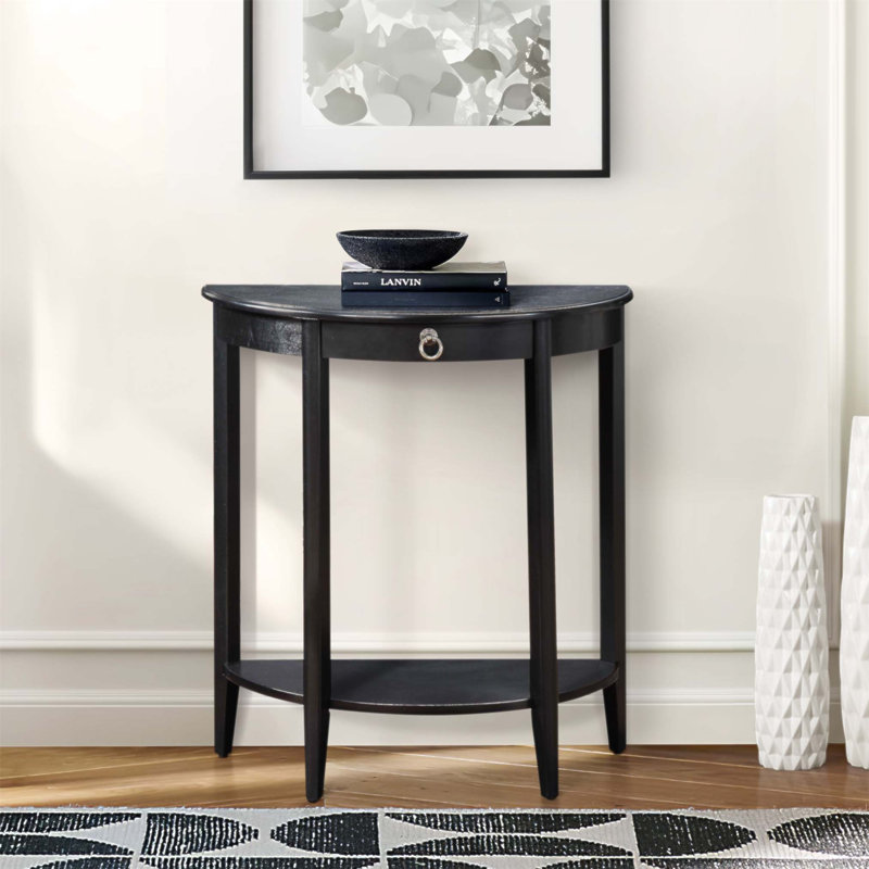 Console Justino II avec compartiment ouvert et tablette inférieure, parfaite pour la décoration et le rangement modernes