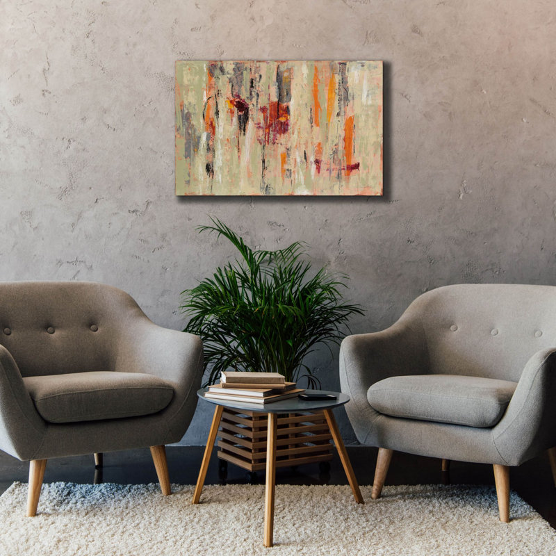 «Graffiti Wall I» par Silvia Vassileva, art mural sur toile, H 26 po x l 40 po x P 1,5 po