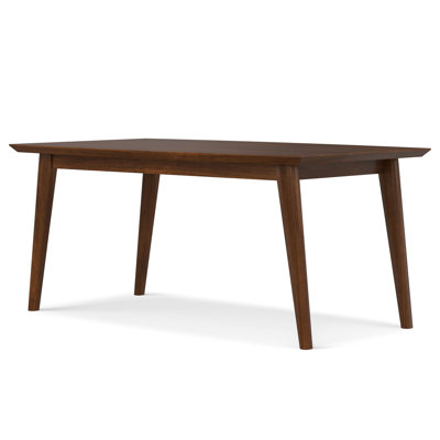 66" Walnut Wood Dining Table