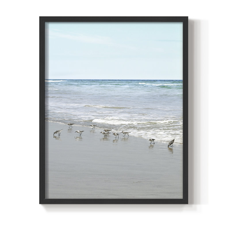 Reproduction encadrée Sea Sea, H 11 po x l 9 po, Noir, noir, noir, noir