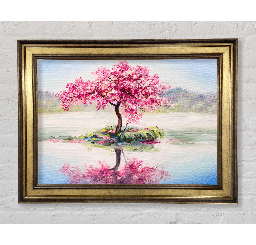 Lone Pink Blossom Tree - Einzelner Bilderrahmen Kunstdrucke