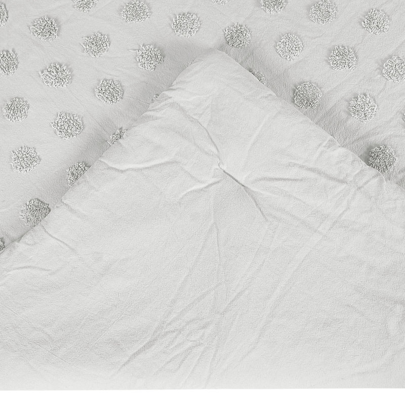 100% Cotton Stripes Design Comforter Set with Shams, Grey, King Comforter + 2 King Shams