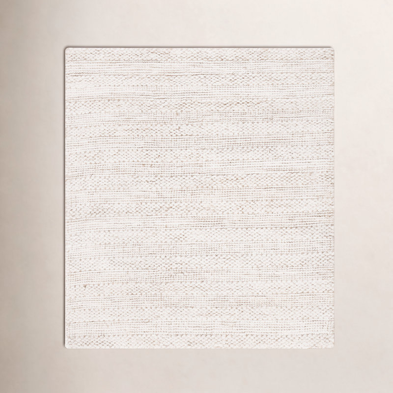 Eco-Smart Hand-Woven Bleach Area Rug, Square 10'