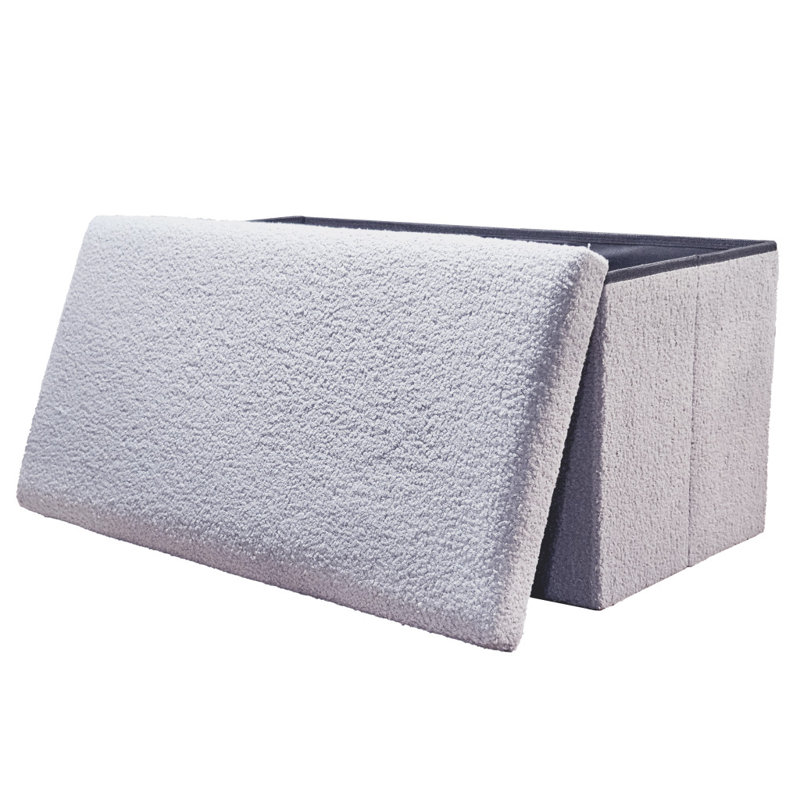 Repose-pieds avec rangement 30 "Grey Boucle