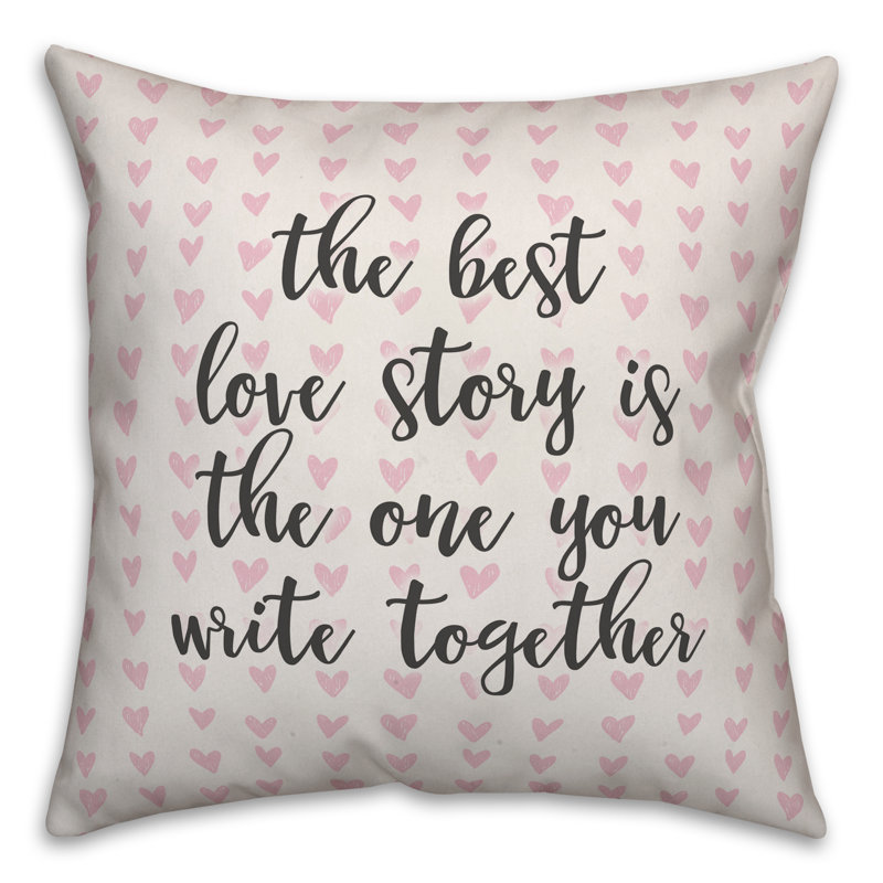  Coussin décoratif The Best Love Story, Coussin décoratif