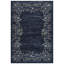 Tapis antidérapant lavable à la machine pour le salon Bordure florale à motif vieilli rétro-1709253474
