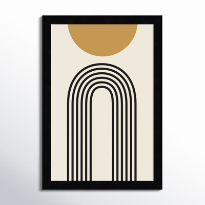 Retro Mountain Sunrise by The Creative Bunch Studio