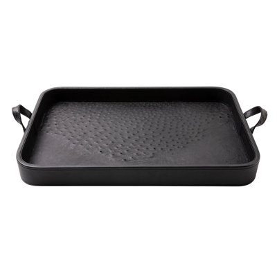 Ostrich Leather Inlay Tray