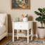 Table de bout avec pieds à canette Baxton Studio