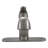 FlowCurve 8 in. Centerset 1-Handle Pull-Out Sprayer Kitchen Faucet with Deckplate in Brushed Nickel