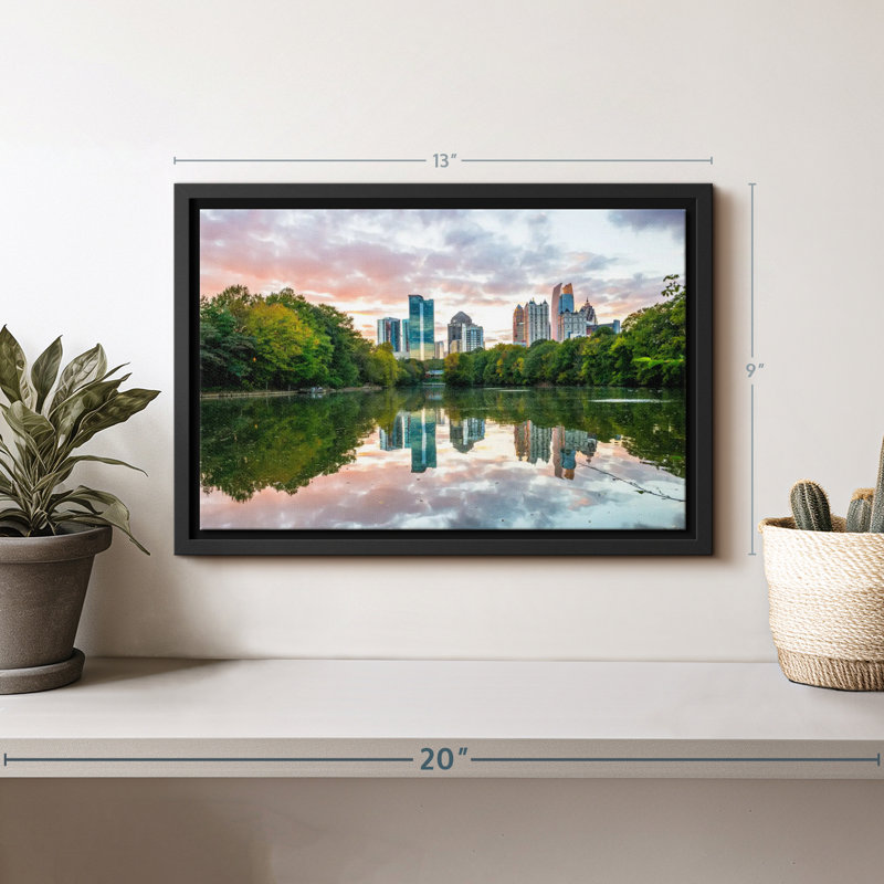 Midtown Atlanta Park Canvas Print, 9" H x 13" W