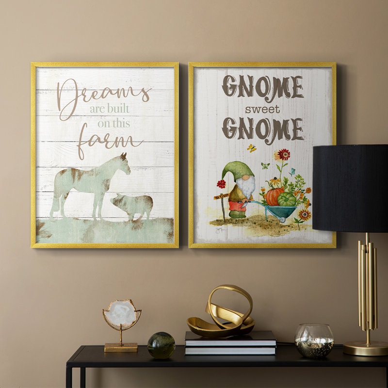 Farmhouse Dreams-Reproduction encadrée de qualité supérieure - prêt à être accroché - aucun clou requis - aucun clou requis