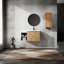 36" Wall-Mounted Bathroom Vanity With Sink And Side Cabinet
