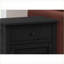 Table basse transitionnelle en placage noir pour le salon / la chambre à coucher, 25 pouces avec rangement pour lampe et amp; Assemblage facile-545473603