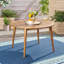 Round Wooden Slatted Patio Table