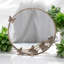 Metal Butterfly Gold Round Wall Mirror | Decorative Stylish Mirror with Butterfly Accents for Bedroom and Living Room