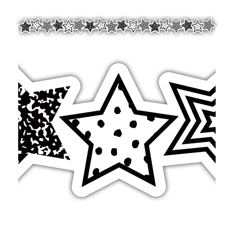 Bordure étoiles découpée