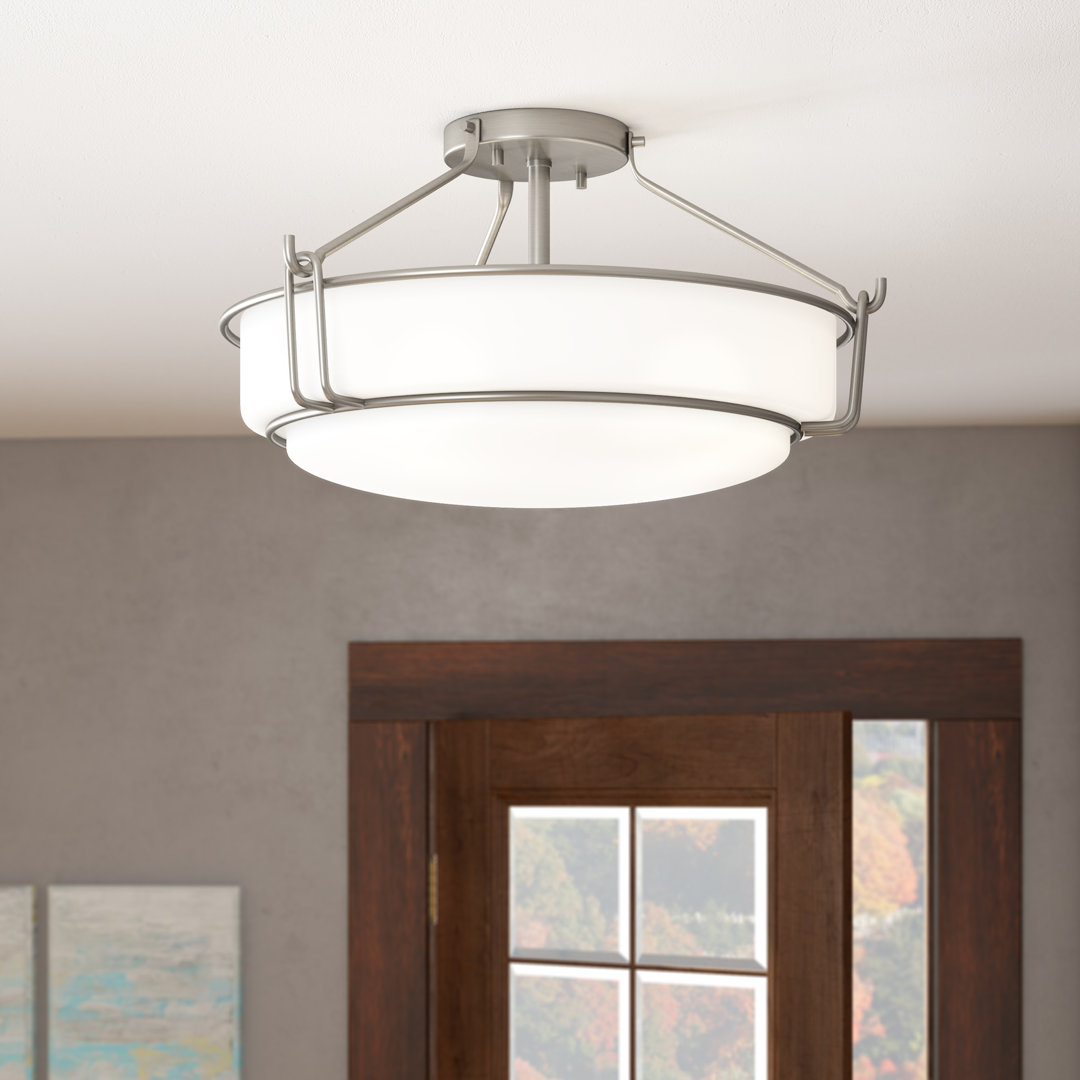 Horan Glass Flush Mount Latitude Run® Fixture
