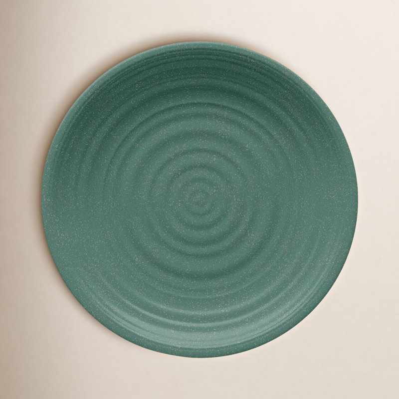 Assiette plate Denver Planta Artisan - bleu sarcelle - 10,5 po, Bleu sarcelle