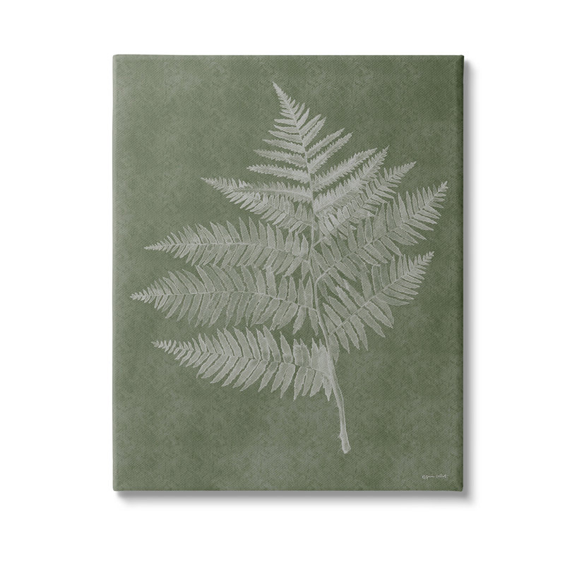 "Asymmetric Fern Plant" par Annie Lapoint sur toile, H 40 po x l 30 po x P 1,5 po