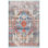 Tapis oriental / persan Afreena pour la cuisine, le salon, la chambre à coucher et la salle à manger, bleu / multicolore