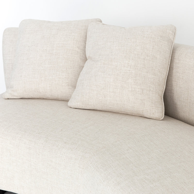Liam Modular Sectional, Dover Crescent White Rayon / Viscose