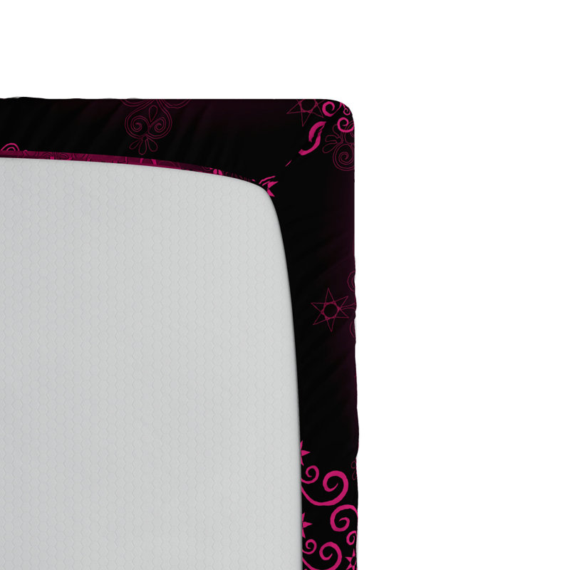 Microfiber Geometric Fitted Sheet, Full Fitted Sheet