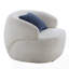 Fauteuil demi-tonneau pivotant pour petits espaces