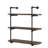 Bonnay 31.5" W 3-Tier Industrial Pipe Wall Shelf