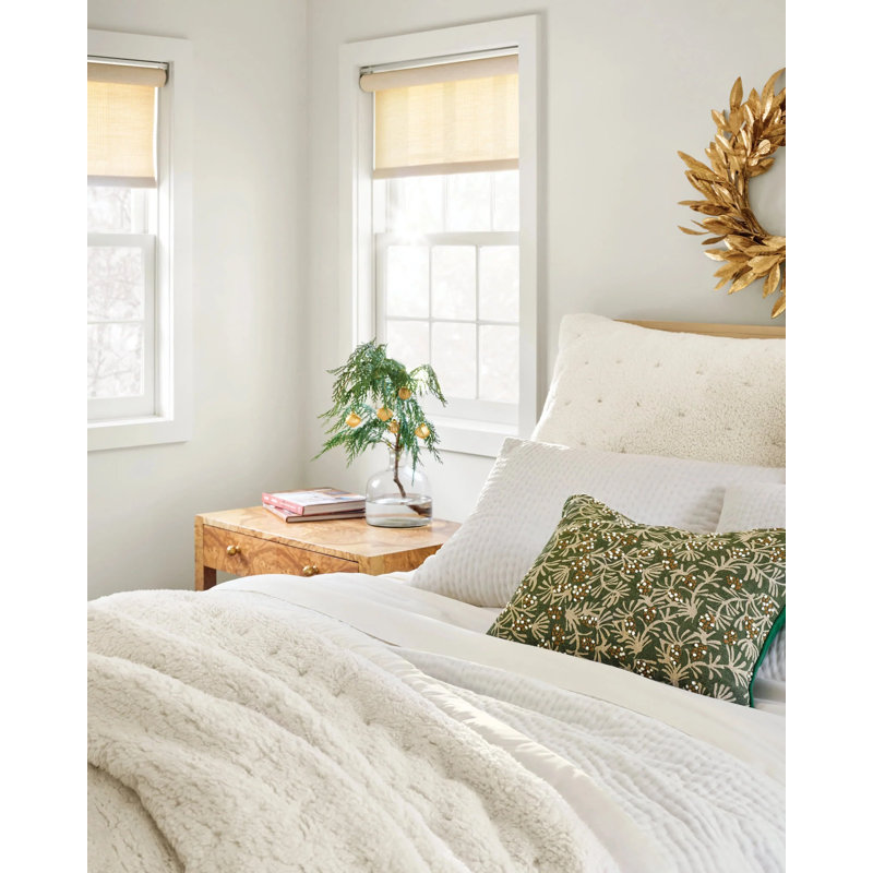 Marshmallow Fleece Puff Sham, Ivory, Pillow Cover Only - No Insert