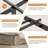 Queen Size Farmhouse Metal Bed Frame, Grey Platform Bed with LED Headboard, Charging Station and Storage Ottoman, Sturdy Bed for Teen Room-1856255954-1873563150