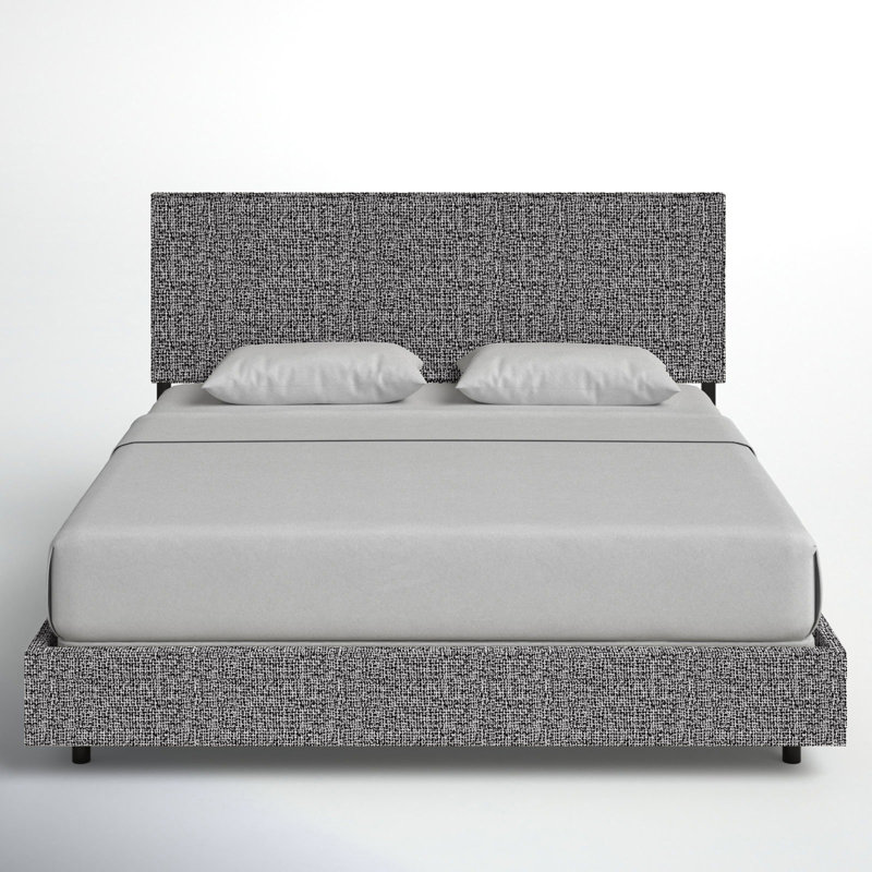 Lit tapissier Marquise, Grand, Zébré chocolat délavé