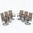 Set of 2 360° Swivel Patio Dining Chairs with PVC-coated polyester Fabric-624243176