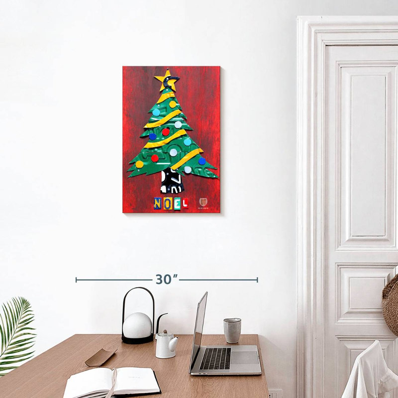 Plaque pour arbre de Noël Lelend Noel, H 24 po x l 16 po